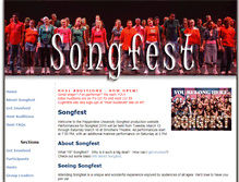 Tablet Screenshot of pepperdinesongfest.com